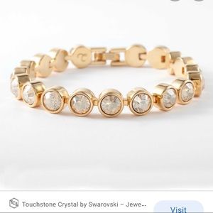 Touchstone by Swarovski golden ice bracelet